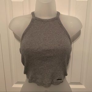 abercrombie & fitch ribbed crop tank top